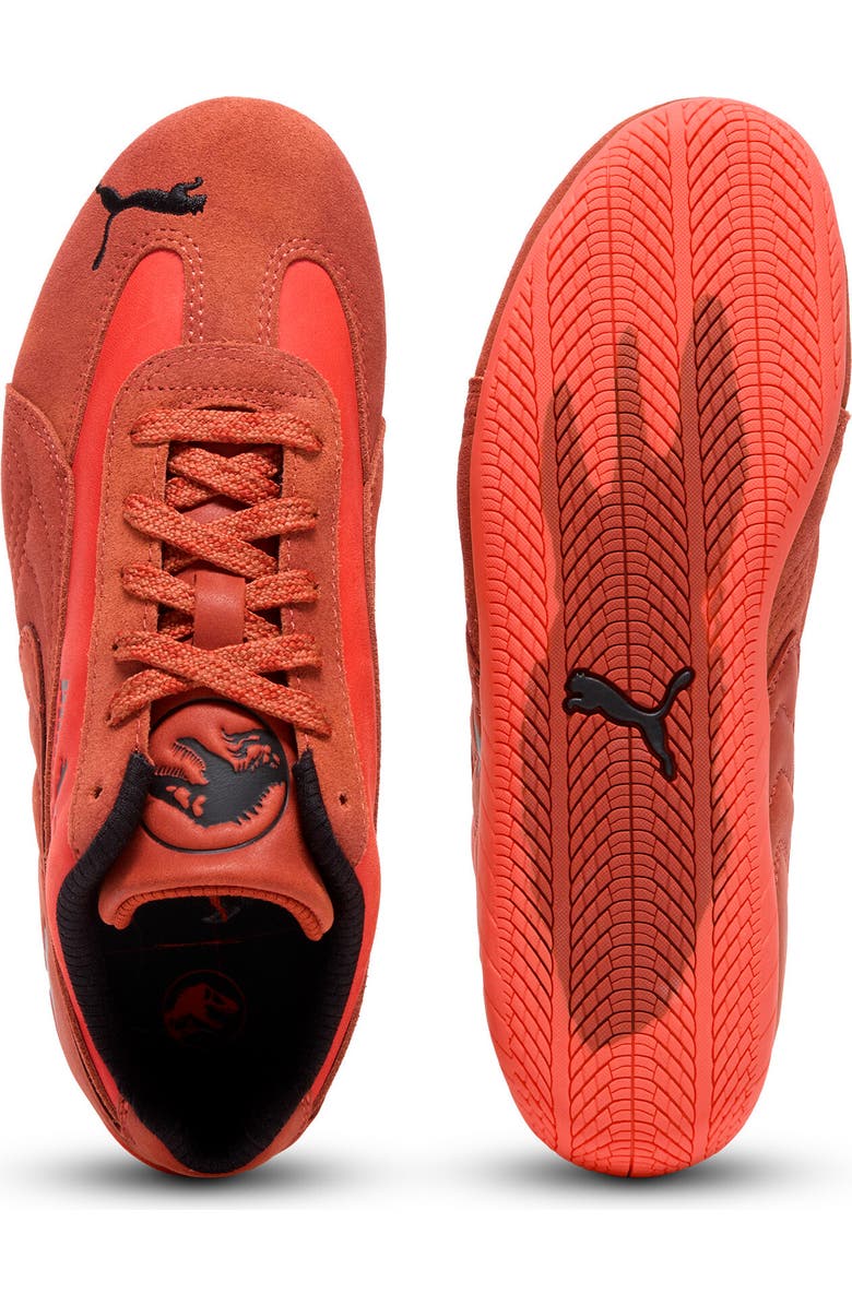 PUMA Kids' Jurassic World Speedcat Sneaker, Alternate, color, Candy Apple/ Bordeaux Red