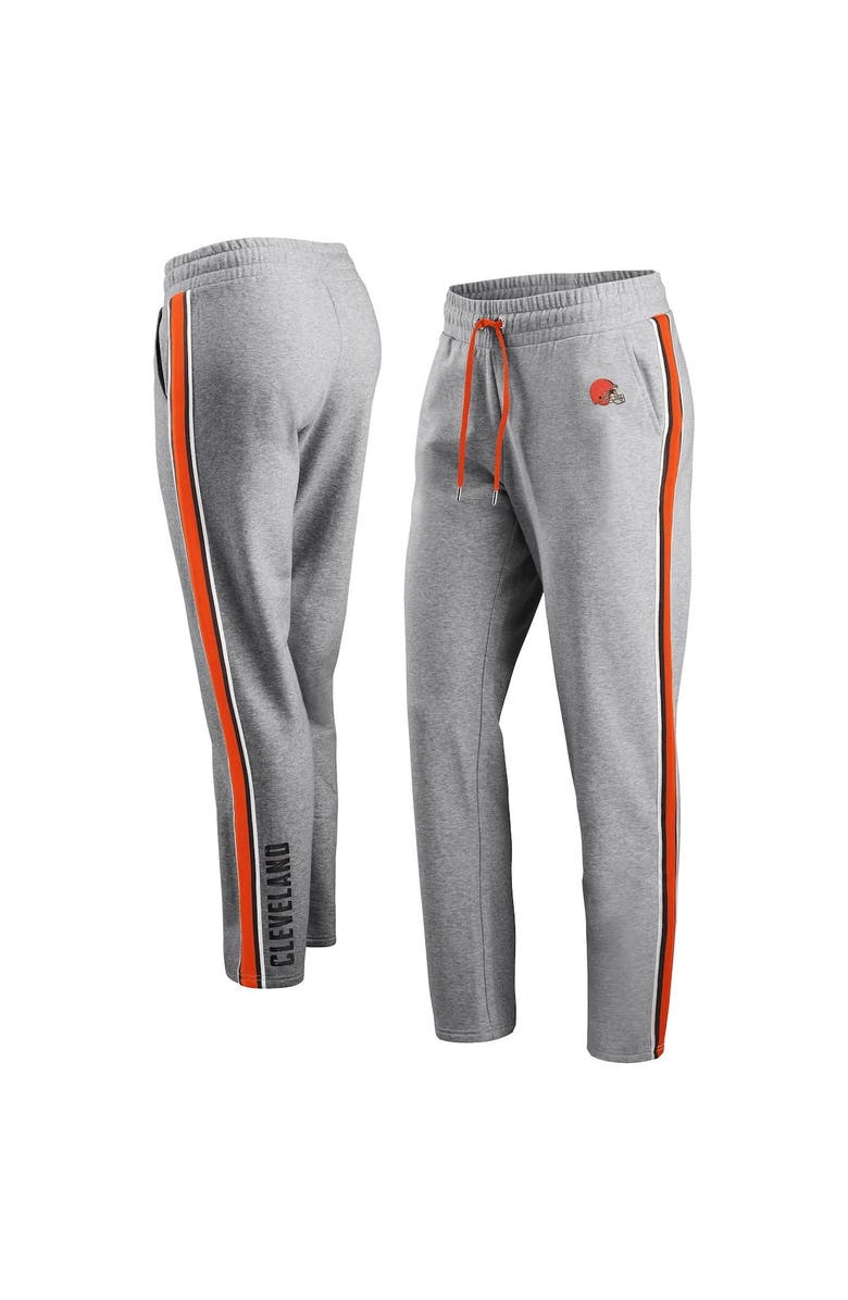 WEAR by Erin Andrews Women's WEAR by Erin Andrews Heathered Gray Cleveland Browns Sweatpants, Main, color,