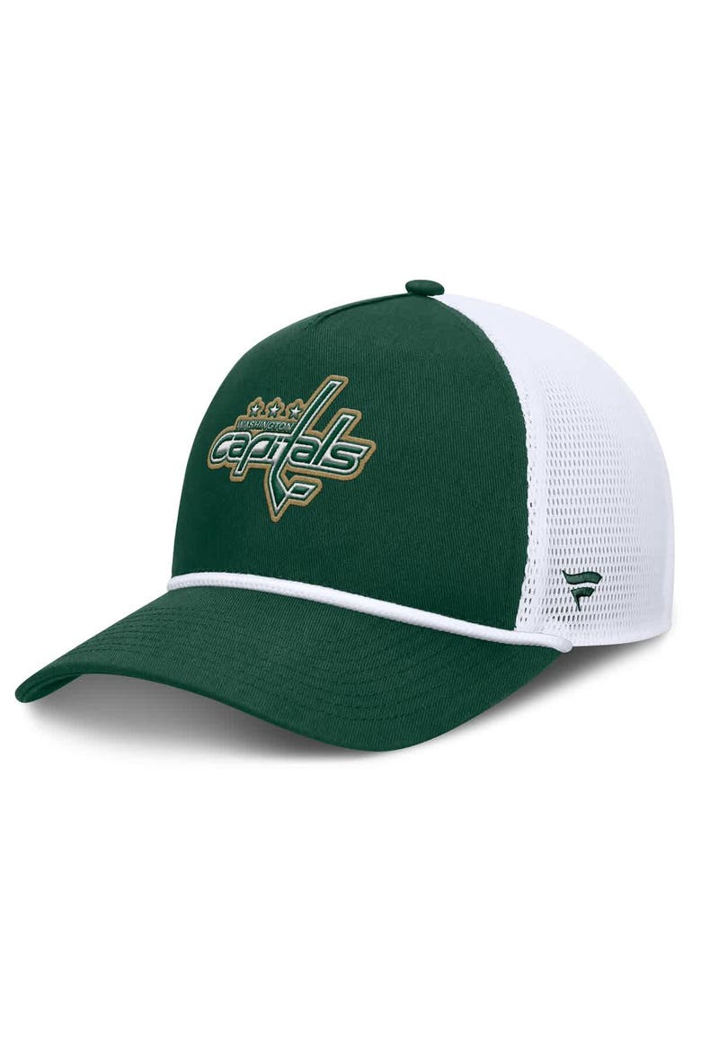 Men's Fanatics Green/White Washington Capitals Bermuda A-Frame Adjustable Hat, Main, color, Green