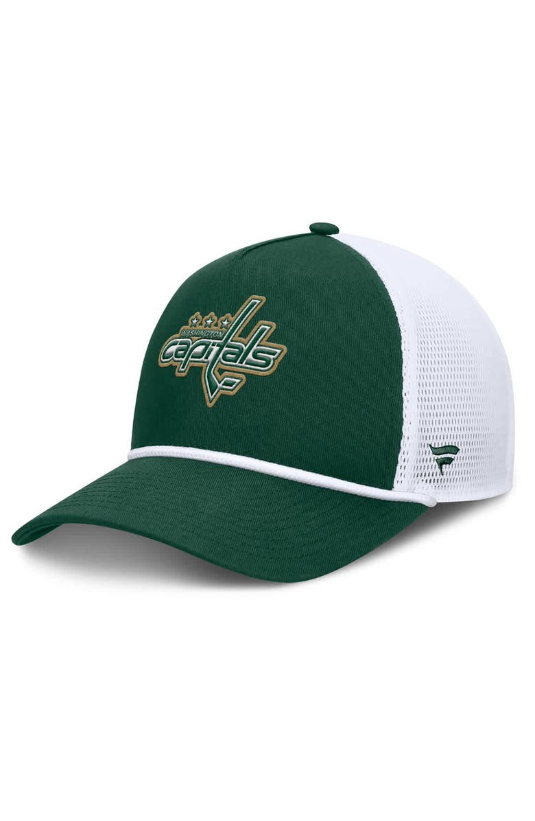 FANATICS Men's Fanatics Green/White Washington Capitals Bermuda A-Frame Adjustable Hat, Main, color, Green