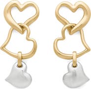 Kate Spade New York heart linear drop earrings