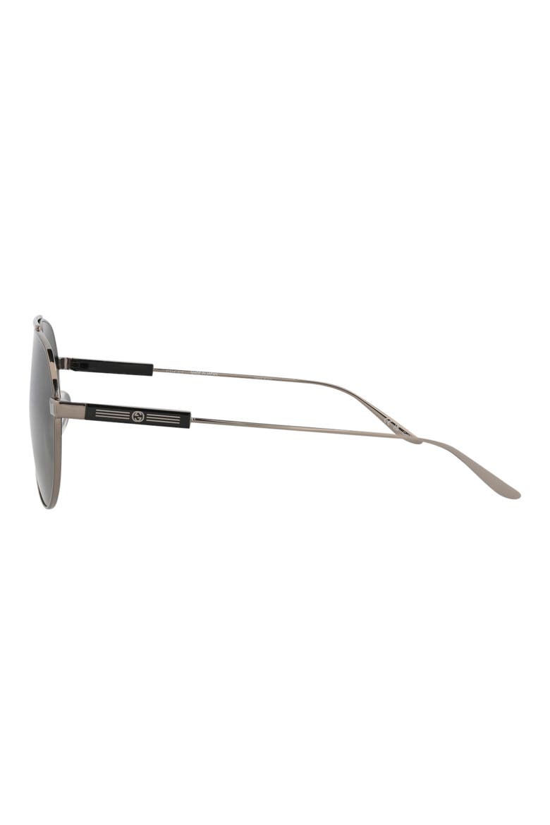 61mm Aviator Sunglasses, Alternate, color, RUTHENIUM RUTHENIUM GREY