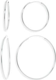 ARGENTO VIVO Endless Hoop Earrings