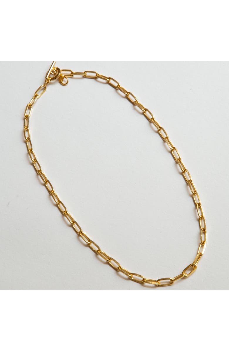 Outofoffice Demi Fine Paper Clip Chain Necklace, Alternate, color, Gold