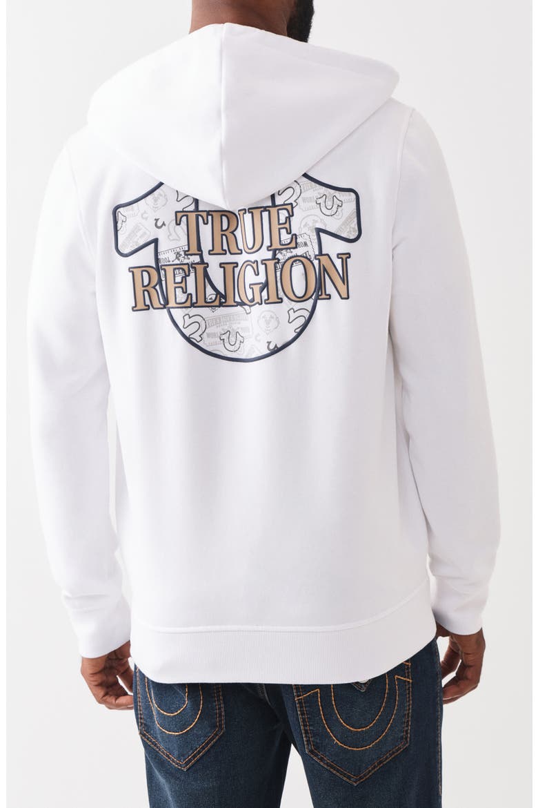 Filled All-over Print Zip Hoodie, Alternate, color, OPTIC WHITE