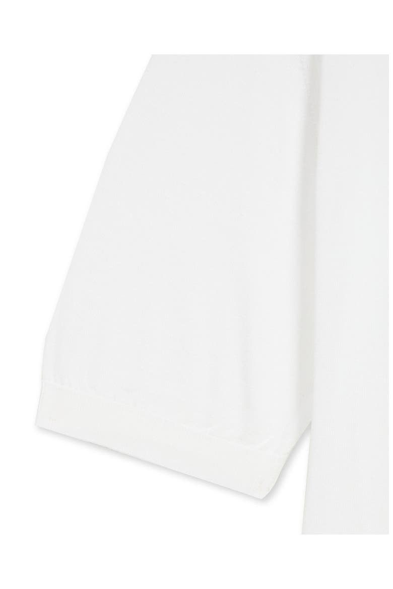 Isis Short Sleeve Knit Polo, Alternate, color, WHITE
