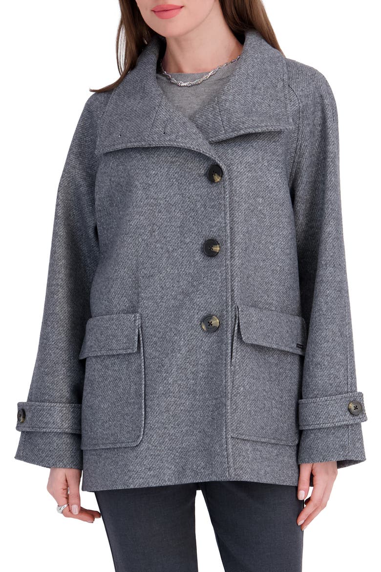 Drew Asymmetric Jacket, Main, color, GREY