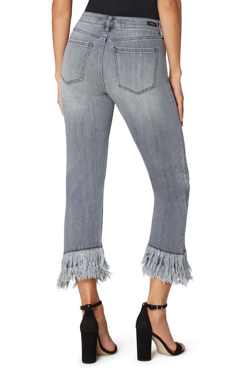 Liverpool Los Angeles High Waist Fray Hem Crop Jeans, Alternate, color, 