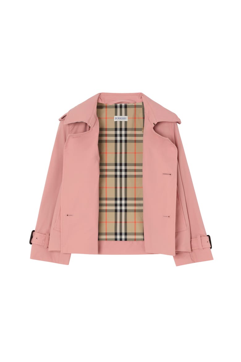 Stretch Nylon Trench Jacket, Alternate, color, Sweetpea pink