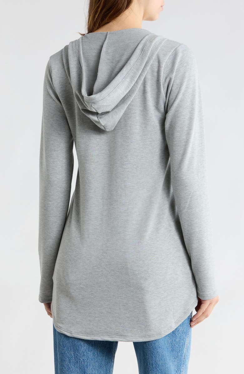 GO COUTURE Hooded High-Low Tunic, Alternate, color, Moonstruck