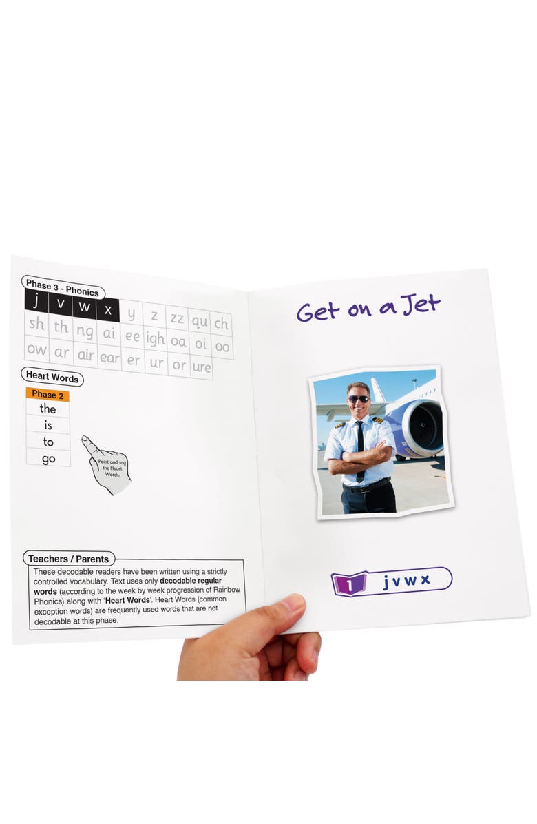 Junior Learning Real World Phase 3 Hilo Decodable Books, 6 Set, Alternate, color, Multicolored