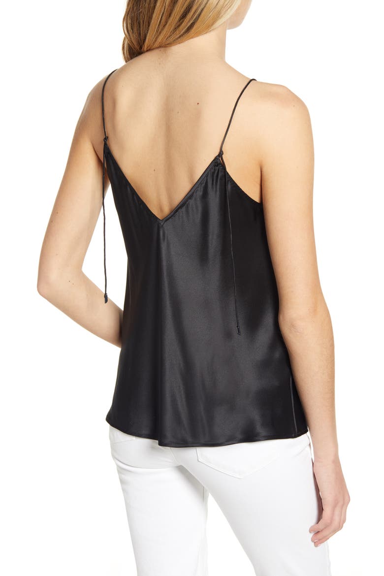 Cicely Silk Camisole, Alternate, color, BLACK