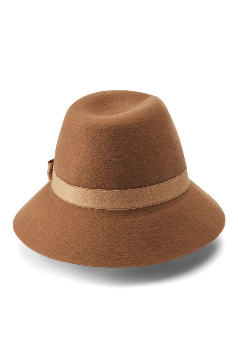 Orpella Cashmere Fedora, Main, color, CAMEL