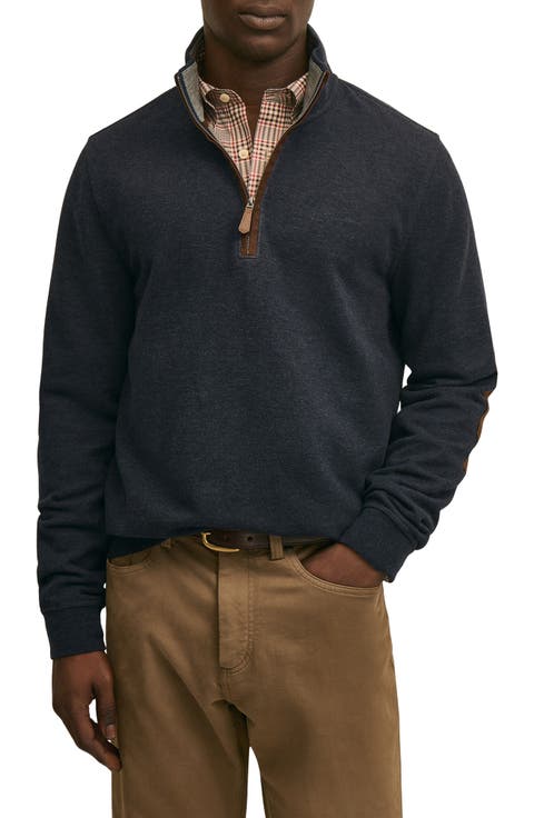 Double Face Piqué Half Zip Pullover