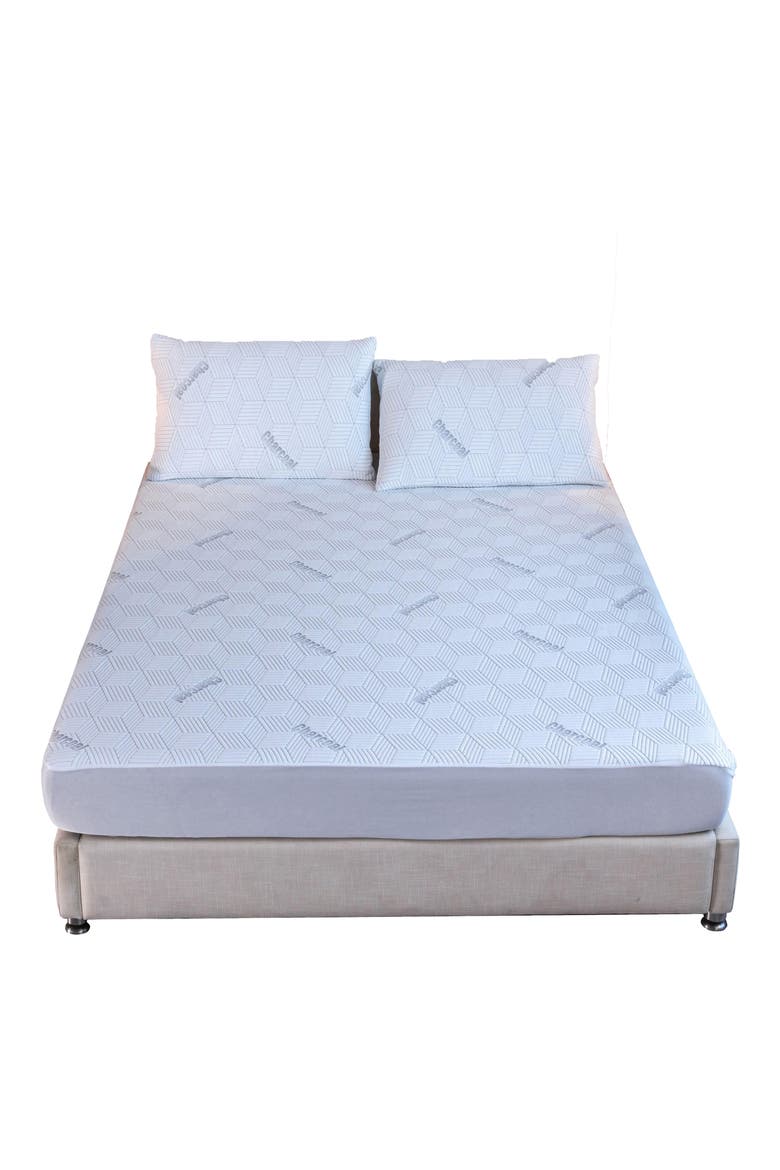 Charcoal Infused Mattress Topper, Main, color, NATURAL