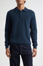 Sunspel Lambswool Polo Sweater