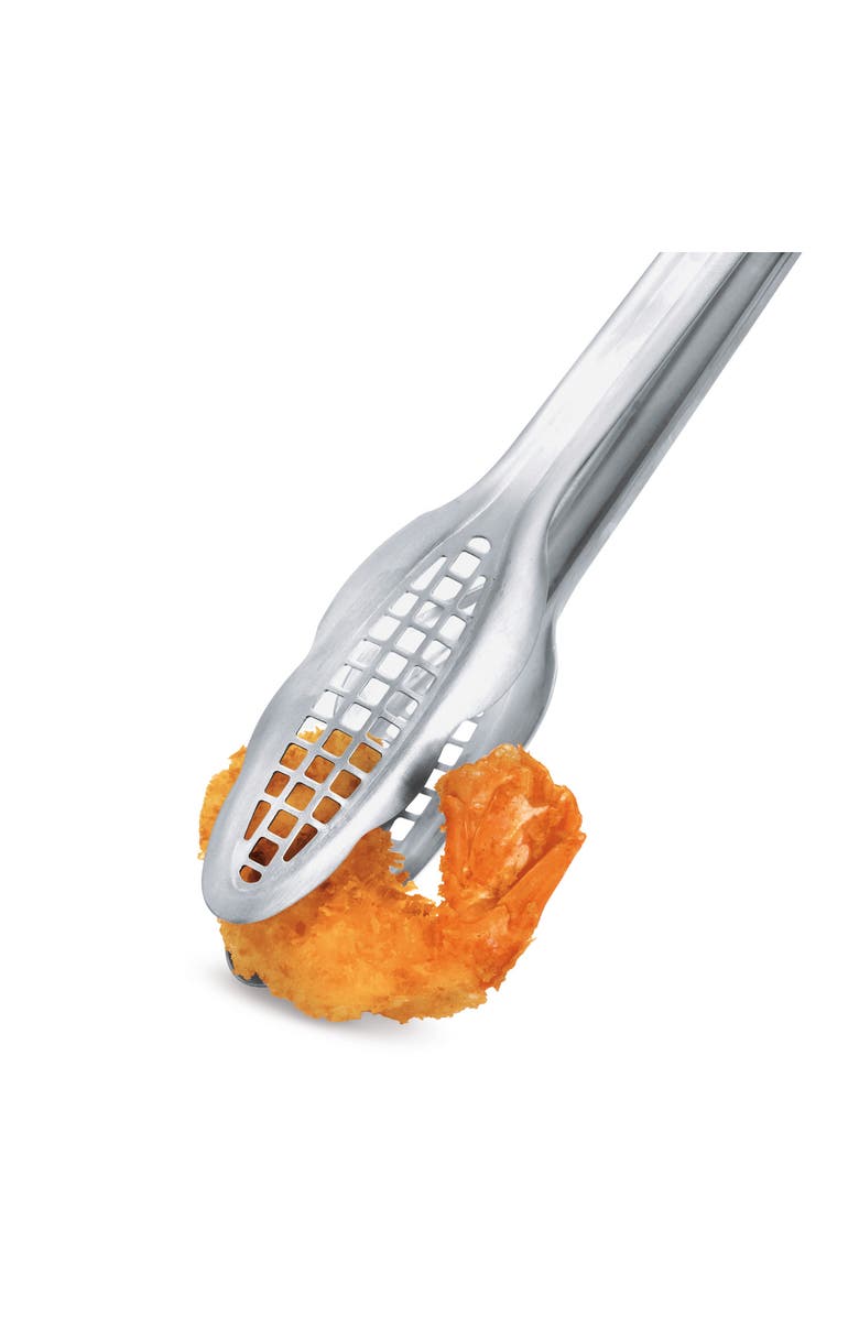 CUISIPRO Grill Fry Tongs Narrow Kitchen Tong Stainless Steel 747188, Alternate, color, Silver