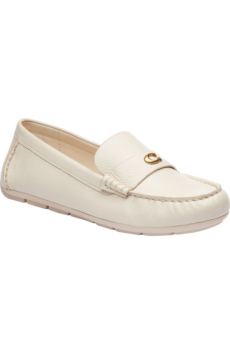 COACH Sculpted C Driving Loafer, Main, color, Chalk
