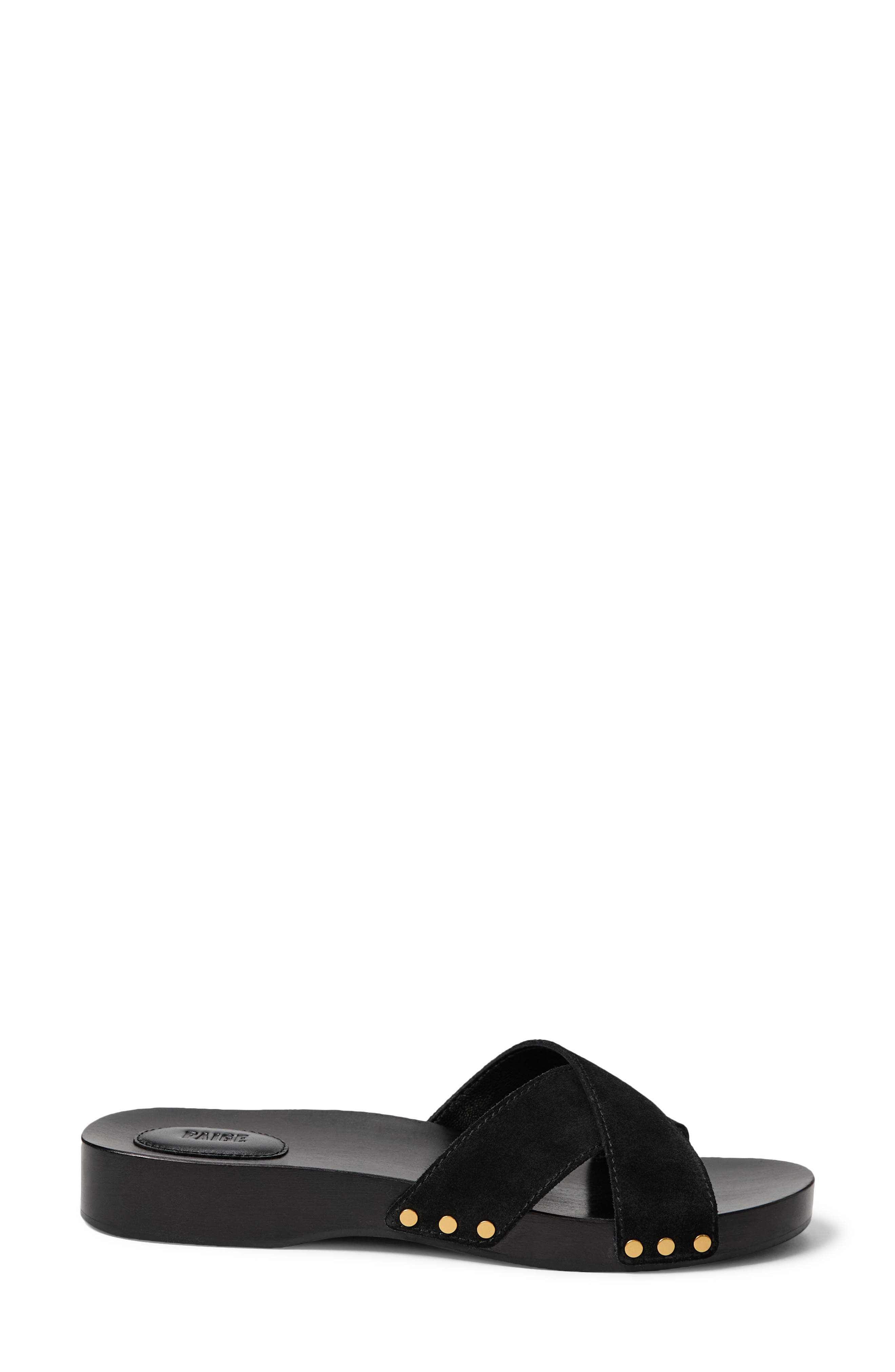 PAIGE Inez Slide Sandal, Alternate, color, Black