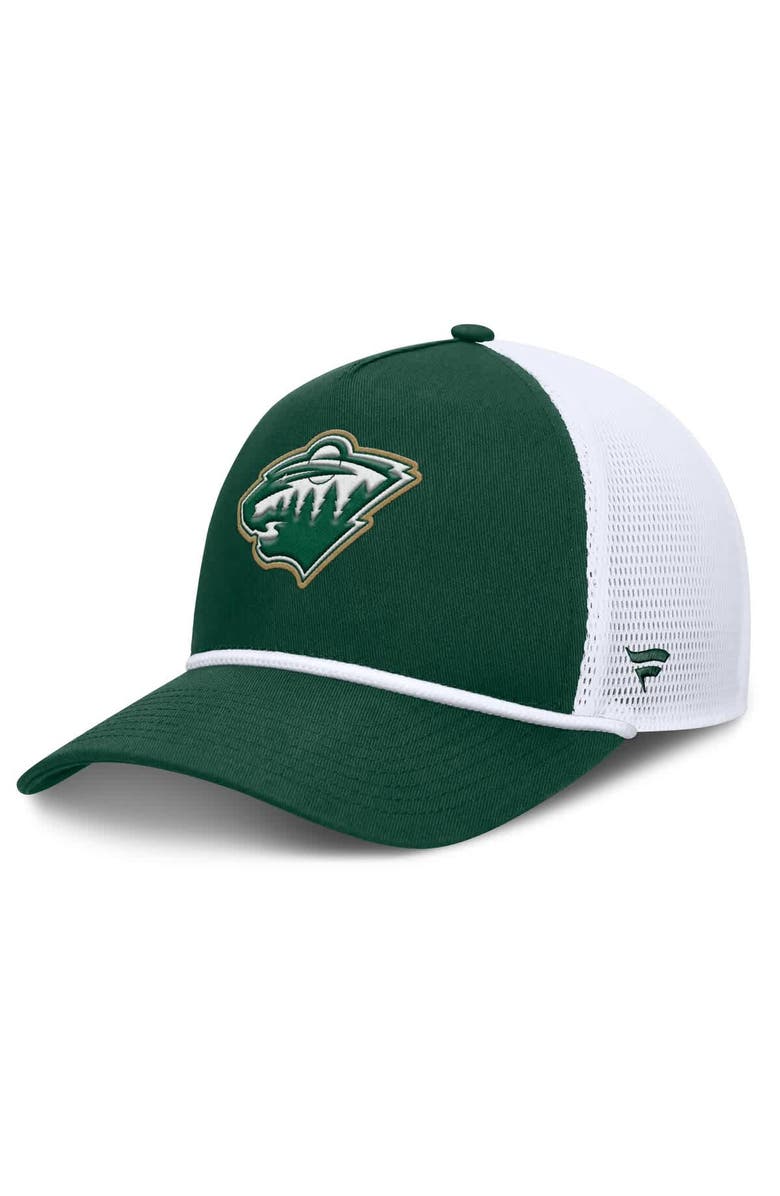 FANATICS Men's Fanatics Green/White Minnesota Wild Bermuda A-Frame Adjustable Hat, Main, color, Green