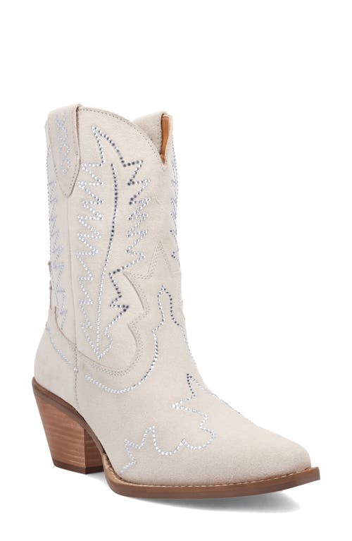 Dingo Tiny Pony Rhinestone Western Boot in White at Nordstrom, Size 7
