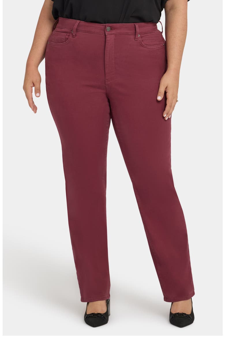 Marilyn High Waist Straight Leg Jeans, Main, color, TRUE BURGUNDY