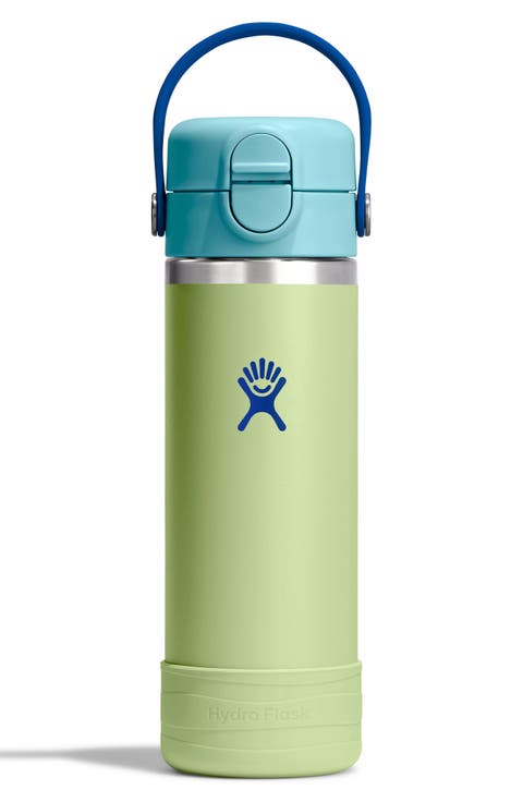 Kids' 18 oz. Wide Mouth Covered Straw Lid Water Bottle