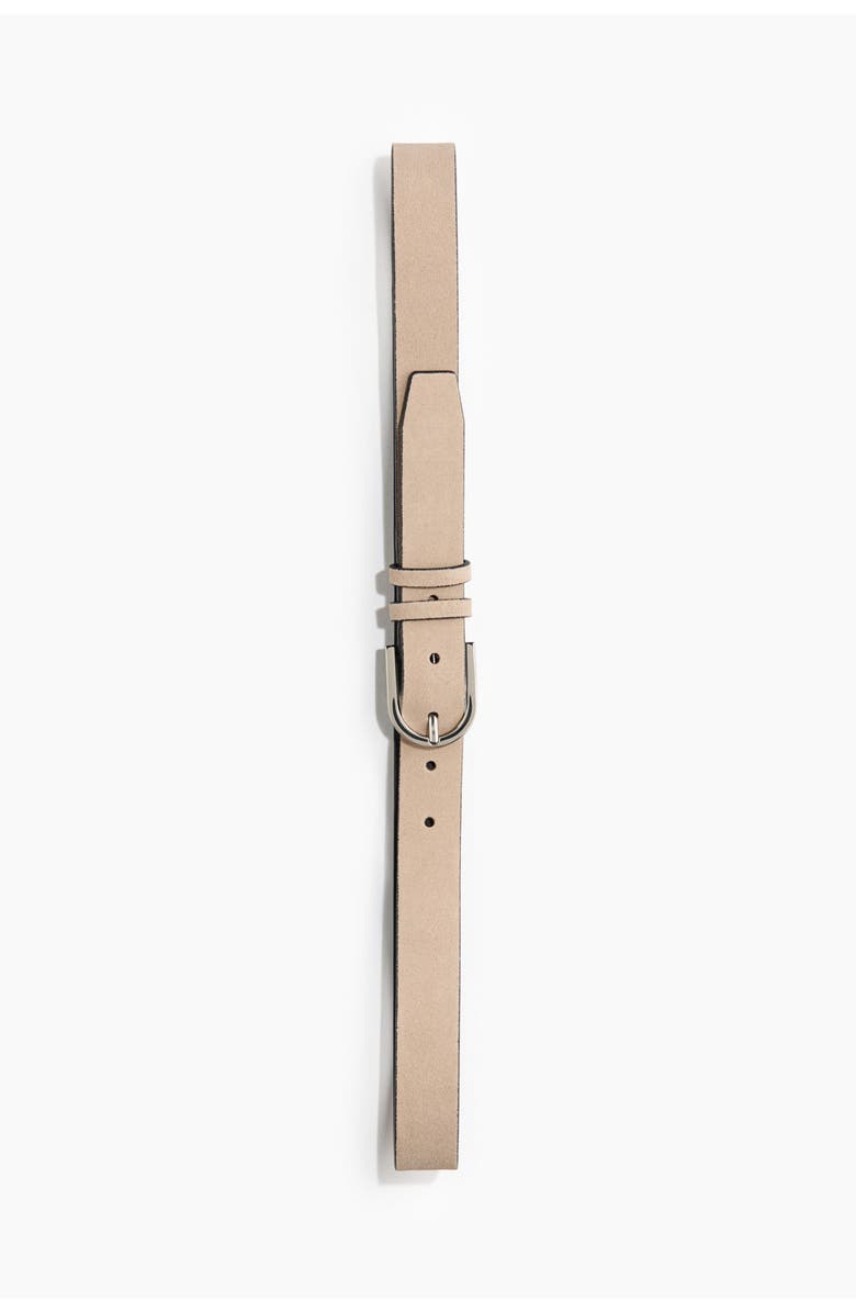 H&M Suede Belt, Main, color, Beige