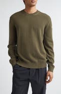 Moncler Logo Patch Cotton Crewneck Sweater