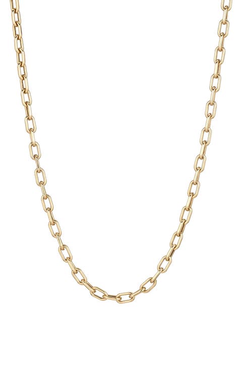 Italian Chain Link Necklace, 4mm