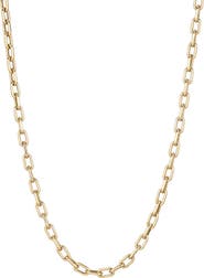 Adina Reyter Italian Chain Link Necklace, 4mm