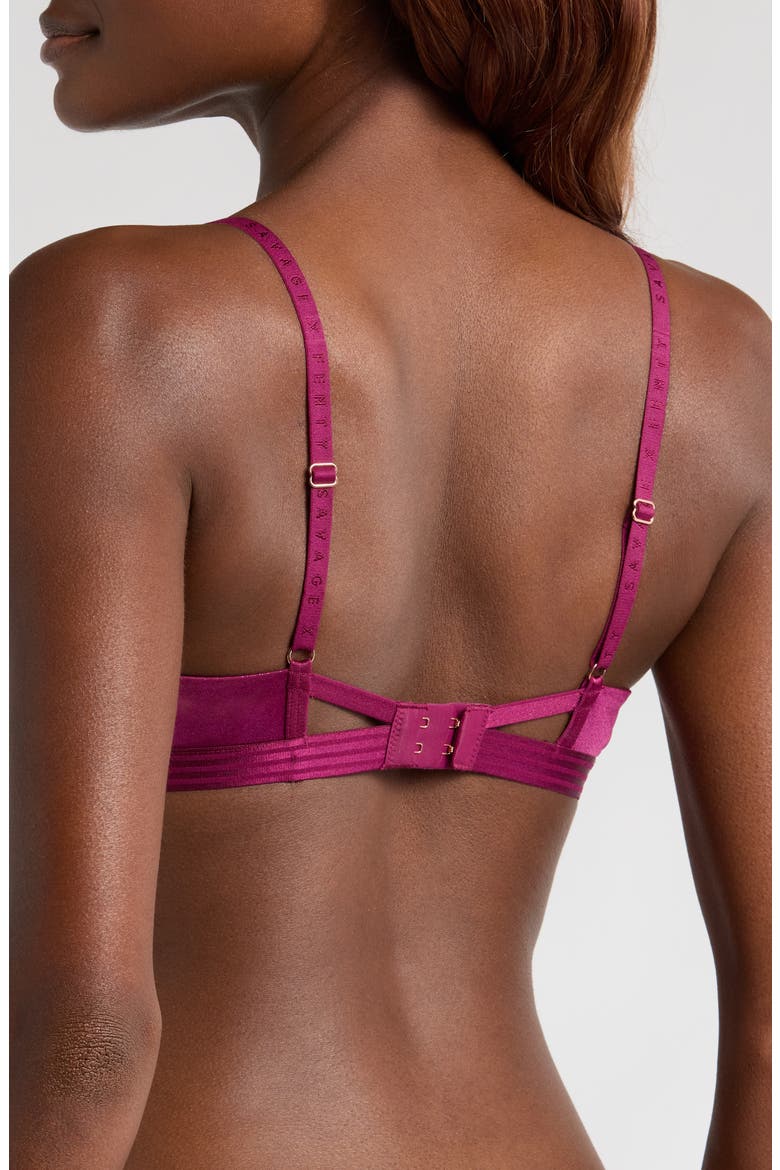 Microfiber Metallic T-Shirt Bra, Alternate, color, SUGARPLUM PURPLE/ MAGENTA FOIL