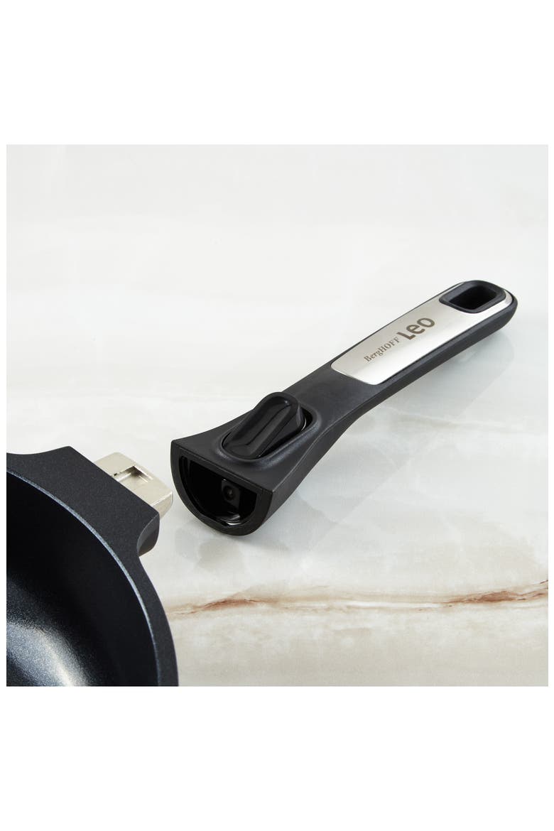 Leo Phantom 11-Inch Frying Pan with Removable Handle, Alternate, color, BLACK