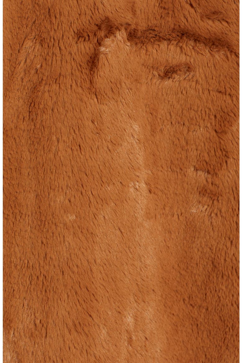 Annie Faux Fur Jacket, Alternate, color, DARK CAMEL