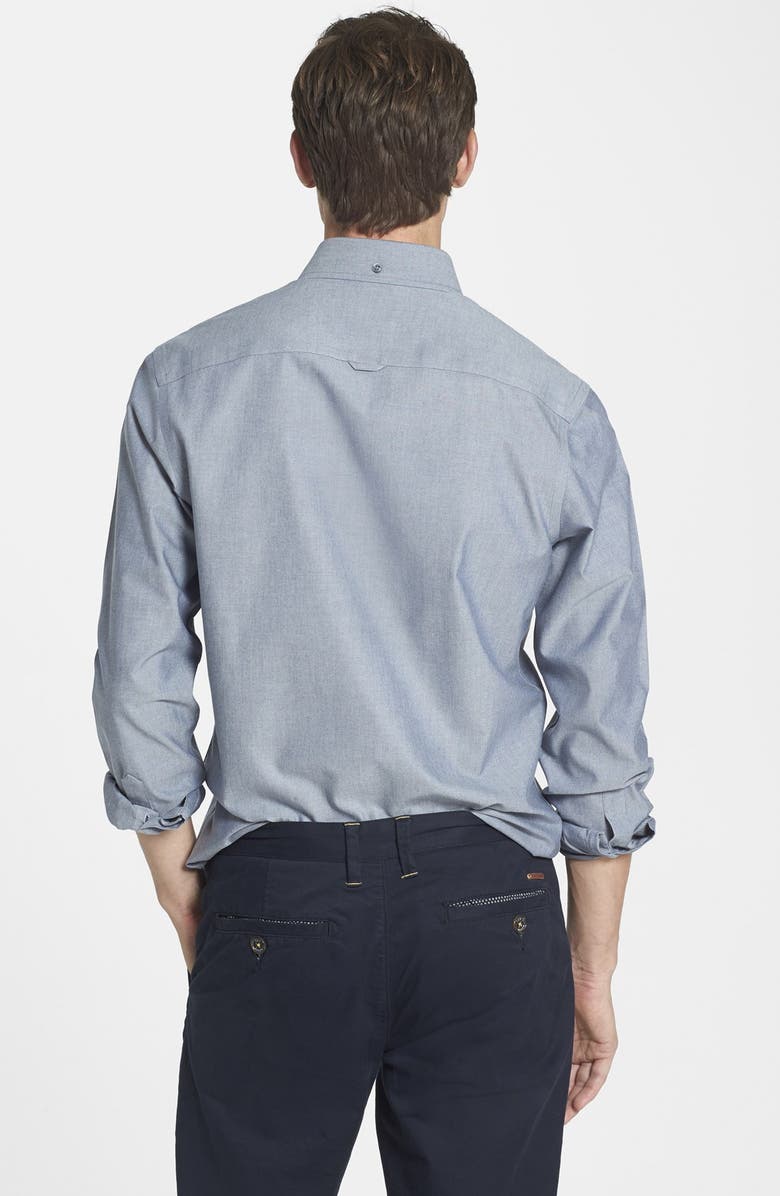 NORDSTROM MEN'S SHOP Smartcare<sup>™</sup> Trim Fit Oxford Non-Iron Sport Shirt, Alternate, color, 