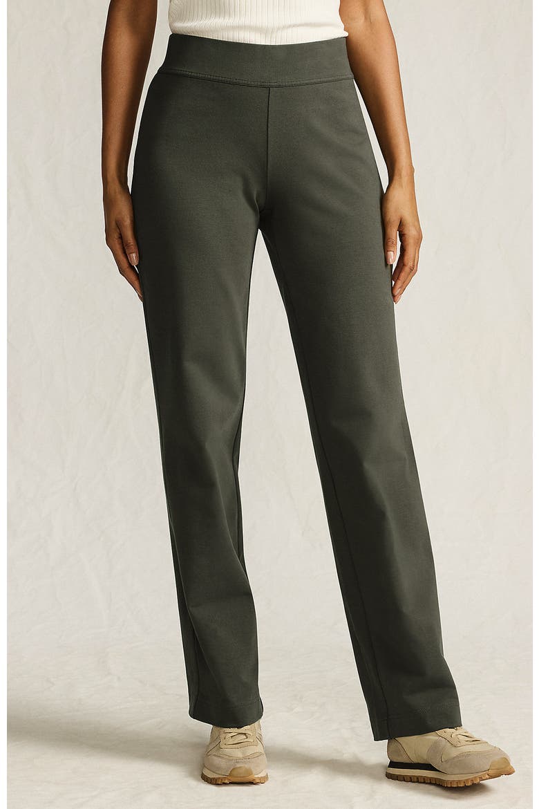 Starfish Mid Rise Straight Leg Pants, Main, color, Forest Moss