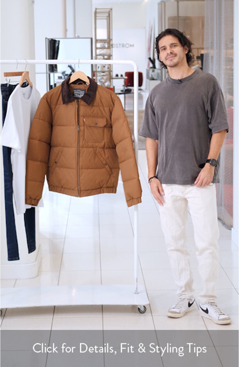 Corduroy Collar Midweight Quilted Jacket, sales video thumbnail