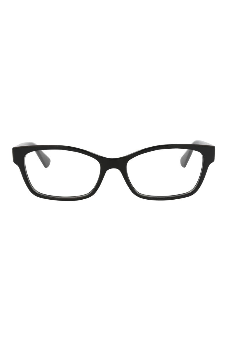 51mm Rectangle Optical Frames, Main, color, BLACK TRANSPARENT