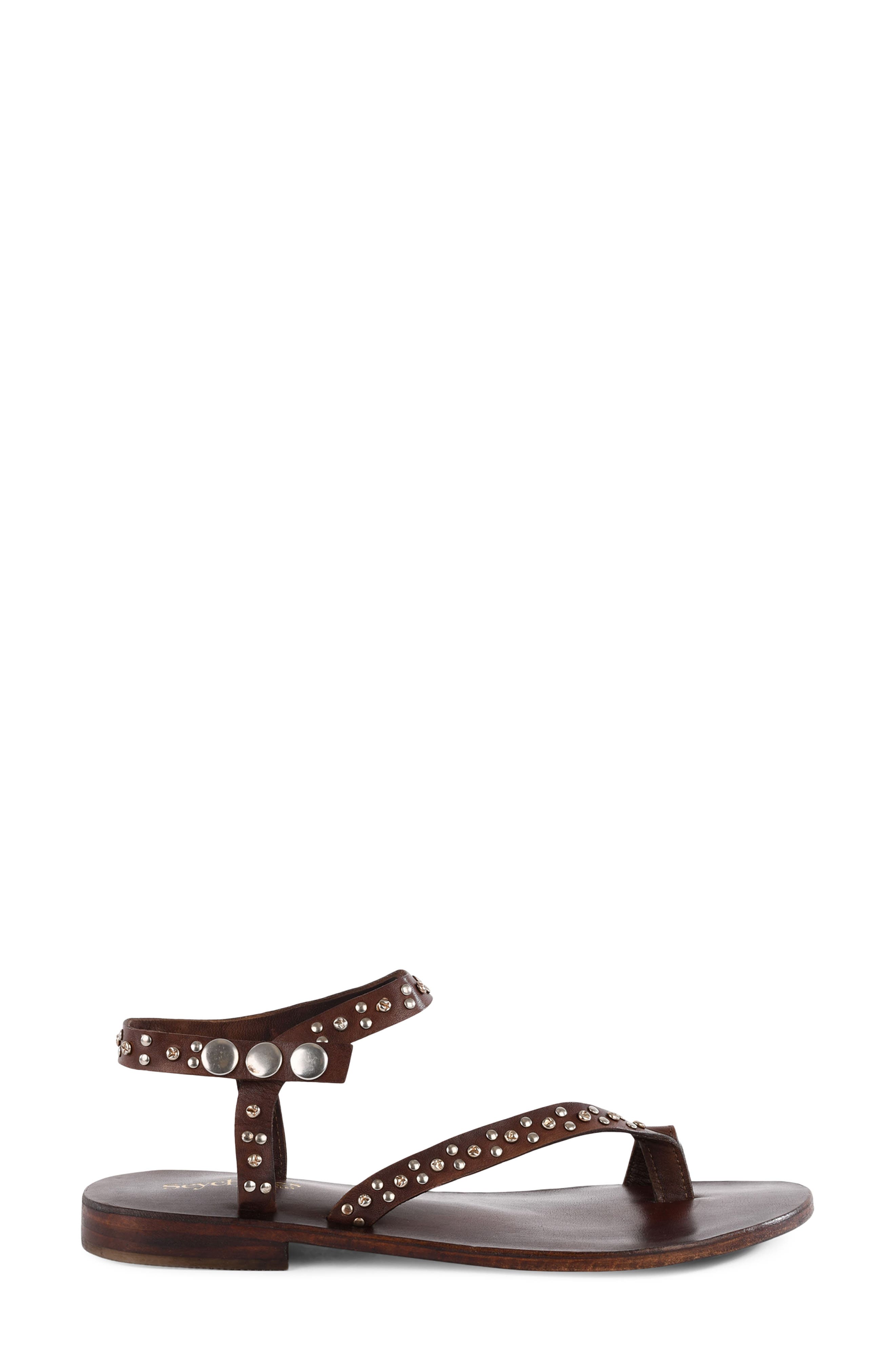 First Look Embellished Sandal, Alternate, color, BROWN