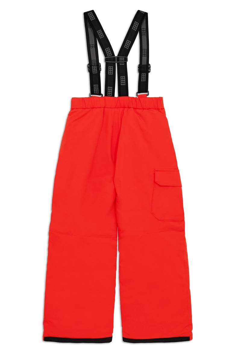 Kids' Waterproof Ski Pants, Alternate, color, RED
