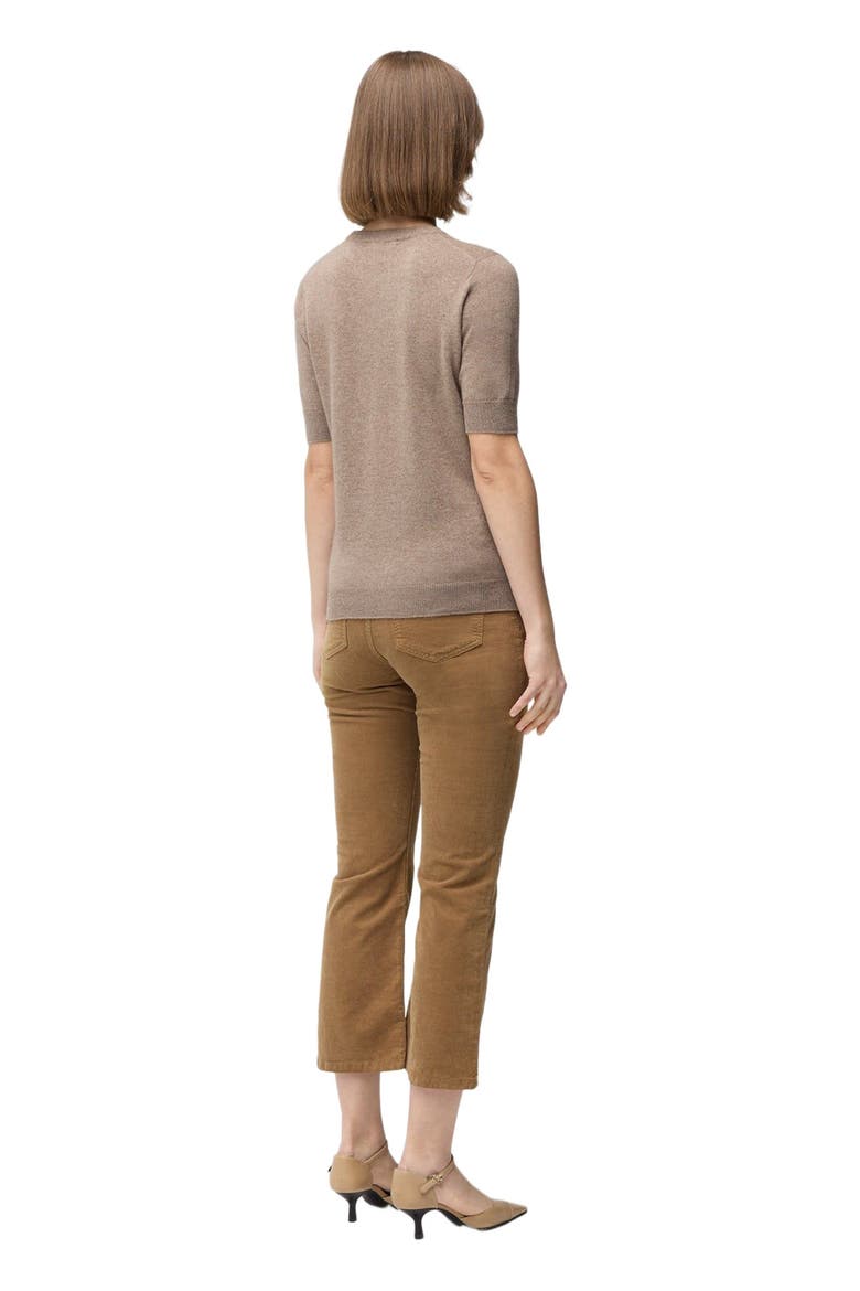 Crew Neck Cashmere Top, Alternate, color, taupe