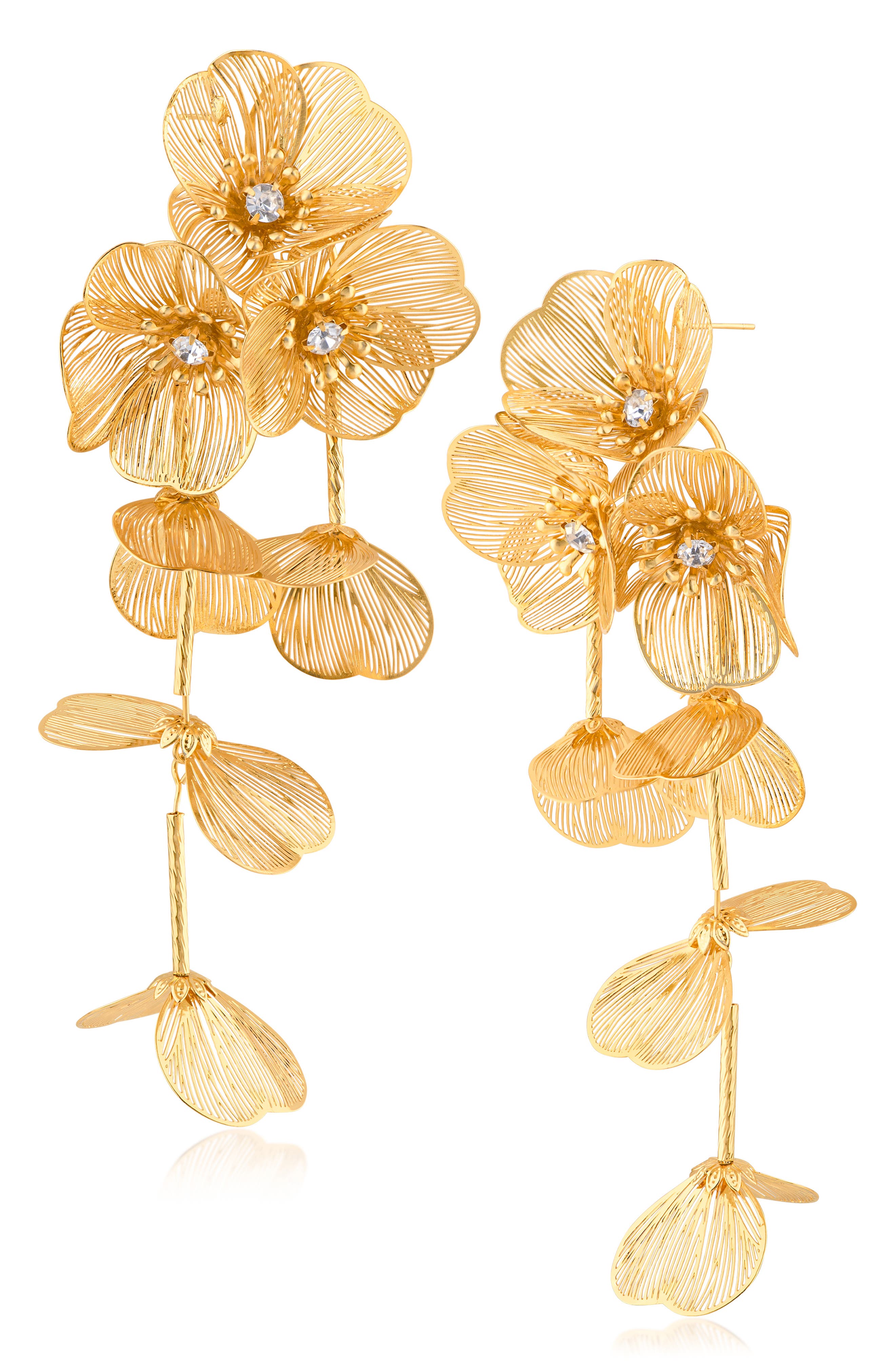 Blooms & Vines Statement Drop Earrings
