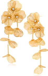 JARDIN Blooms & Vines Statement Drop Earrings