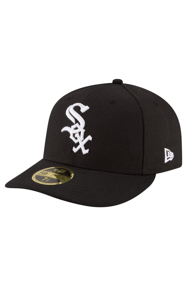 New Era Men's New Era  Black Chicago White Sox 125th Anniversary Low Profile 59FIFTY Fitted Hat, Alternate, color, Black