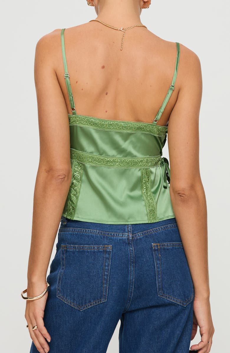 Princess Polly Isolind Satin Lace Trim Camisole, Alternate, color, 