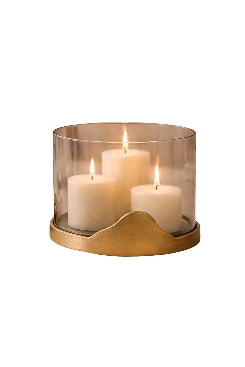 Cove Candle Holder, Main, color, Antique Brass