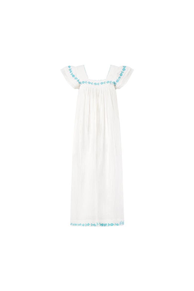 Maxi Sandrine Womens Dress, Main, color, White