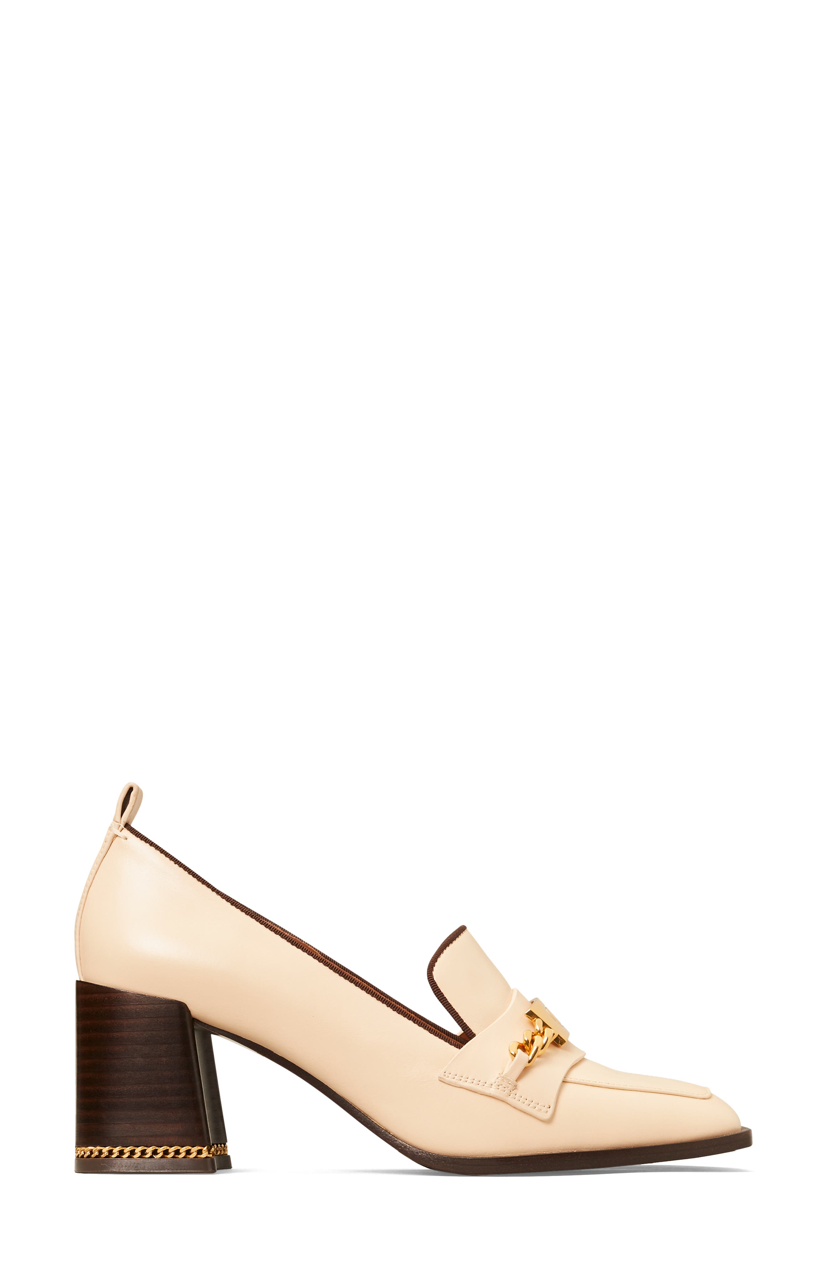 Ruby Loafer Pump, Alternate, color, DULCE DE LECHE / COCONUT