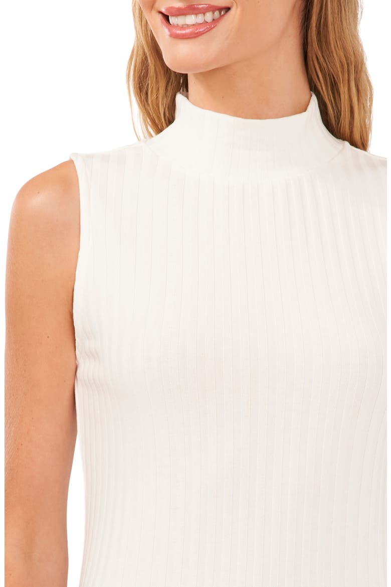 Mock Neck Rib Tank, Alternate, color, NEW IVORY
