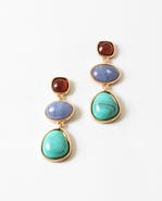 Erin McDermott Jewelry Three Stone Drop Earrings